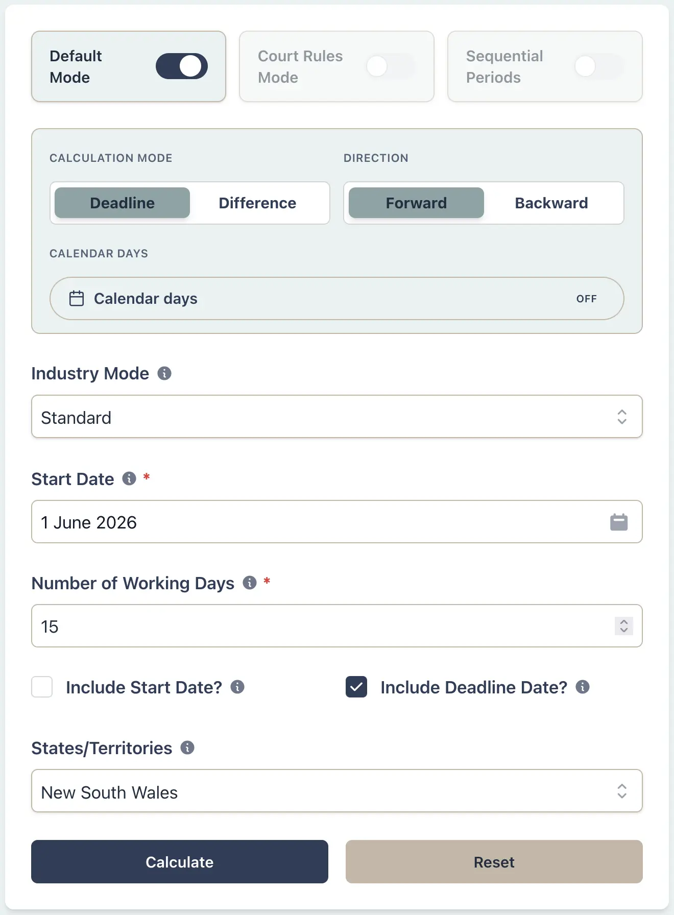 Multi-state King's Birthday scenario setup