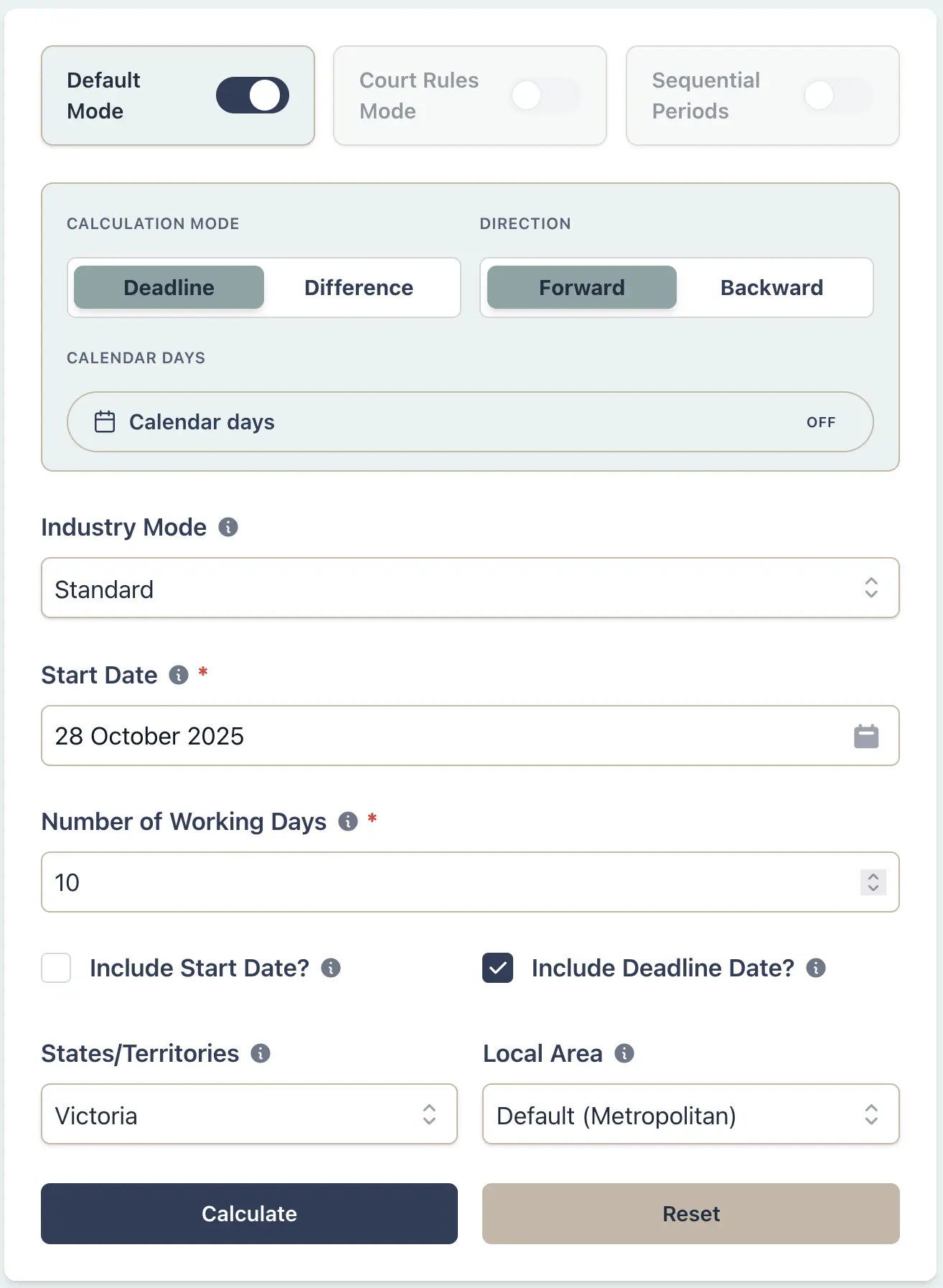 Melbourne Cup Day multi-site scenario setup