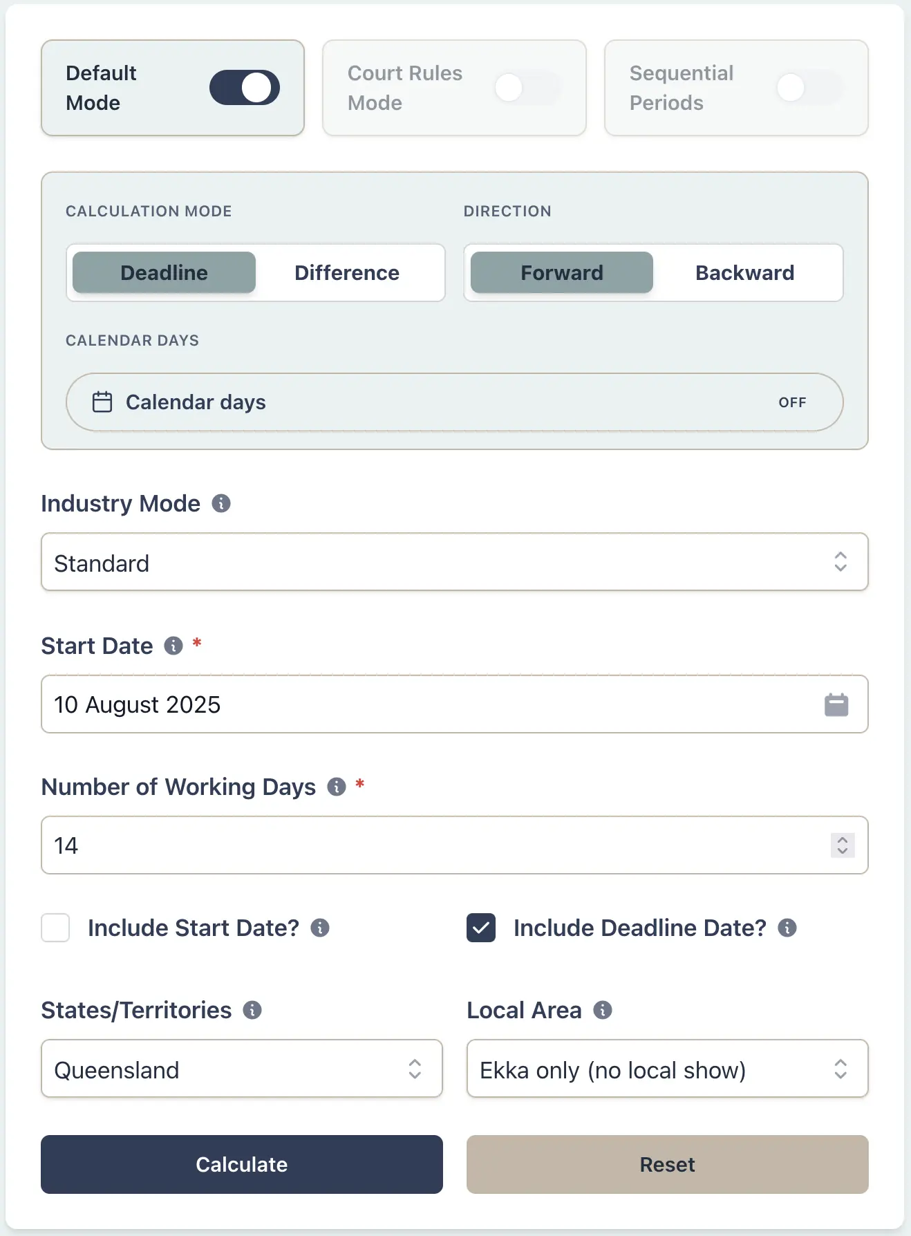 Queensland regional show day scenario setup